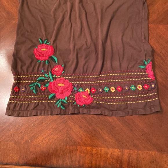 Johnny Was Brown Floral Top - Picture 4 of 7